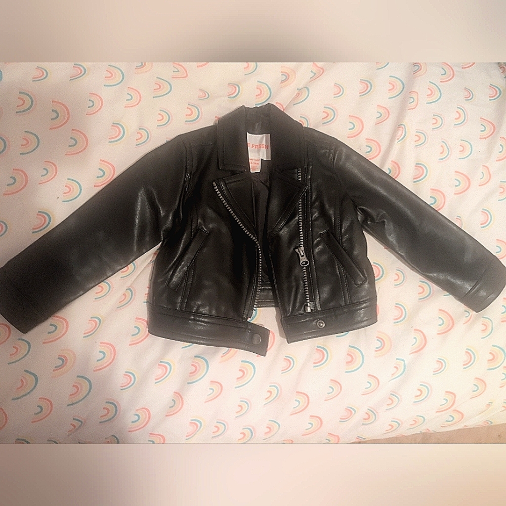 Toddler leather jacket